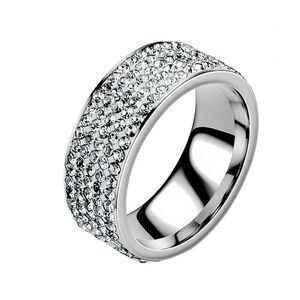 5-Row Clear Cubic Zirconia Ring – NWT